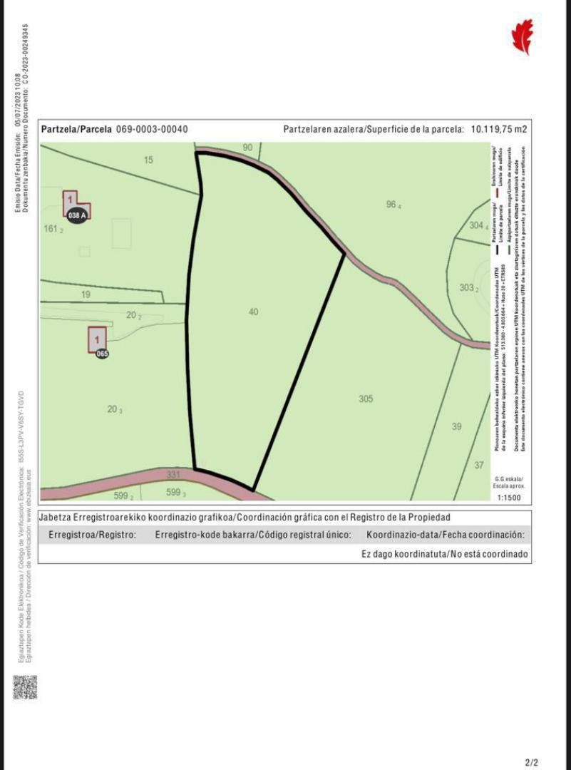 Non-constructible Land for sale in Mungia