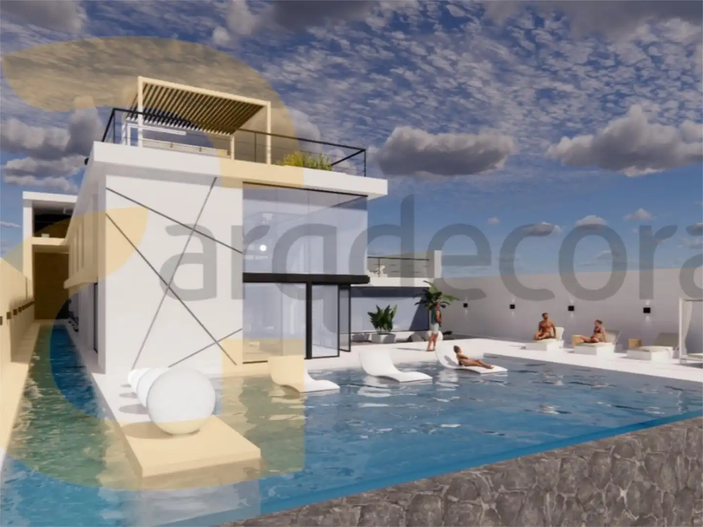 Swimming pool of Constructible Land for sale in Telde