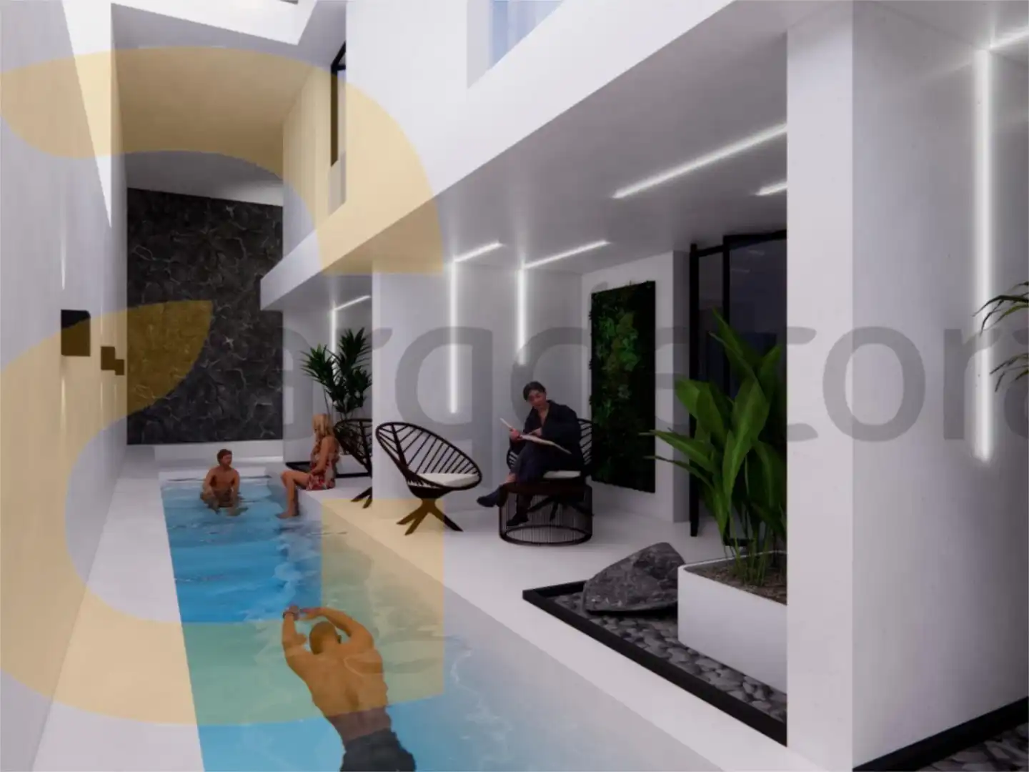 Swimming pool of Constructible Land for sale in Telde