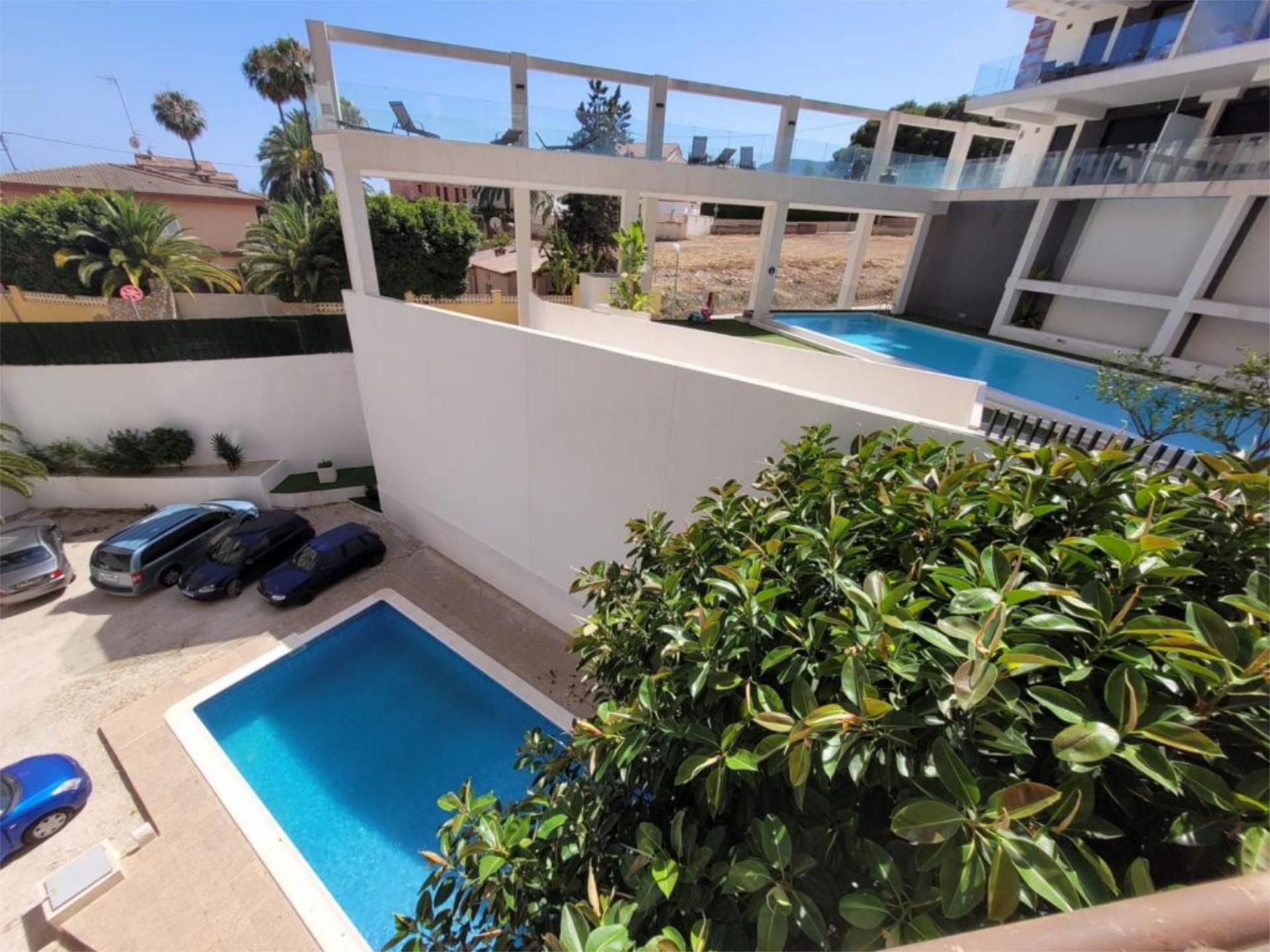 Swimming pool of Flat to rent in Calpe / Calp  with Air Conditioner, Terrace and Swimming Pool