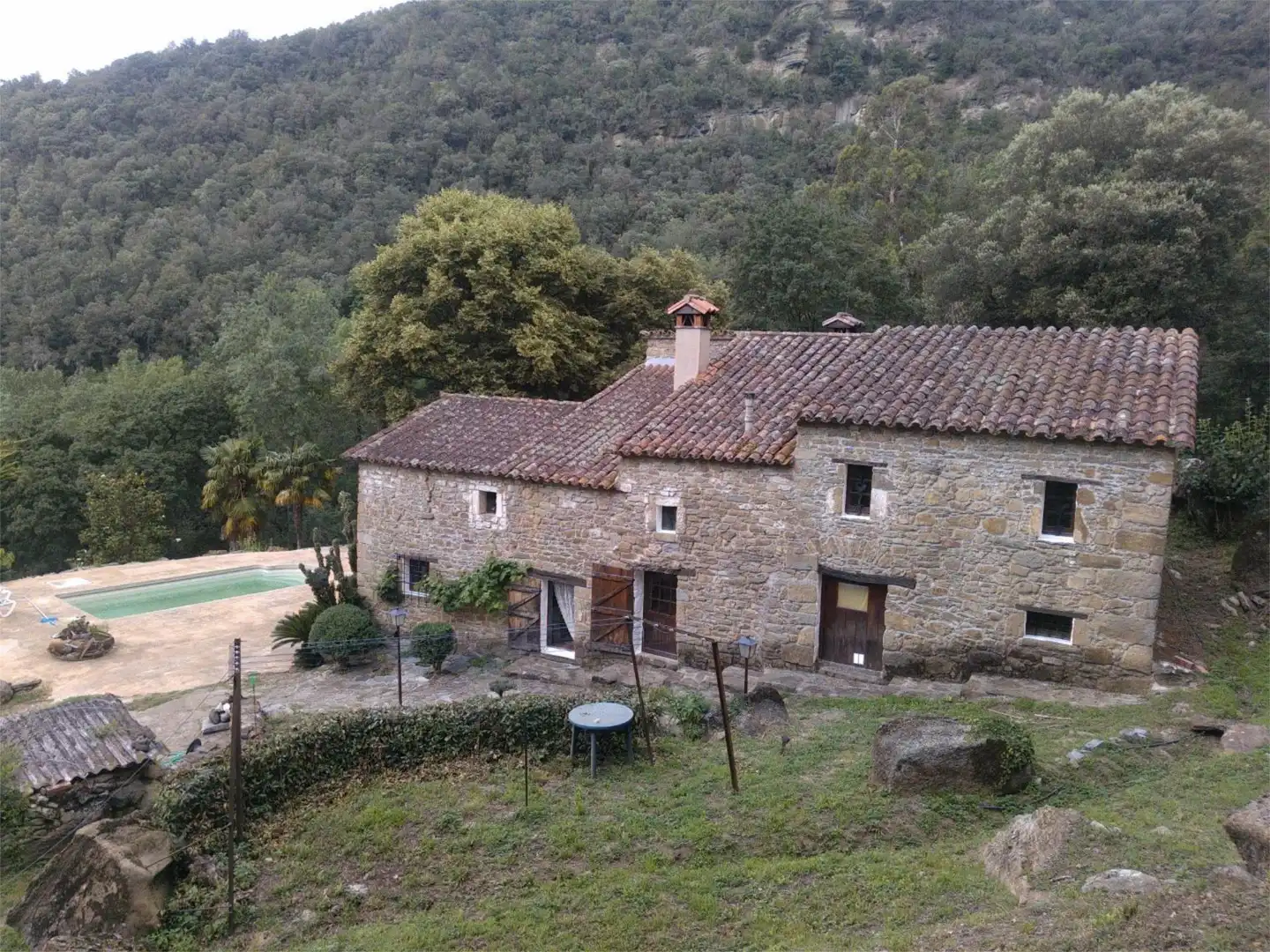 Garden of Country homes for sale in Sant Aniol de Finestres  with Terrace and Swimming Pool