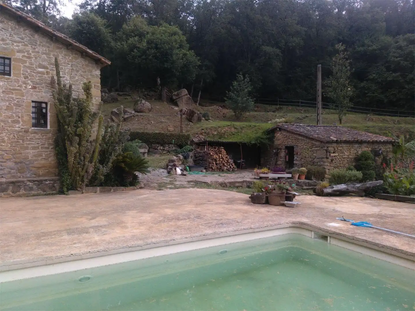 Swimming pool of Country homes for sale in Sant Aniol de Finestres  with Terrace and Swimming Pool