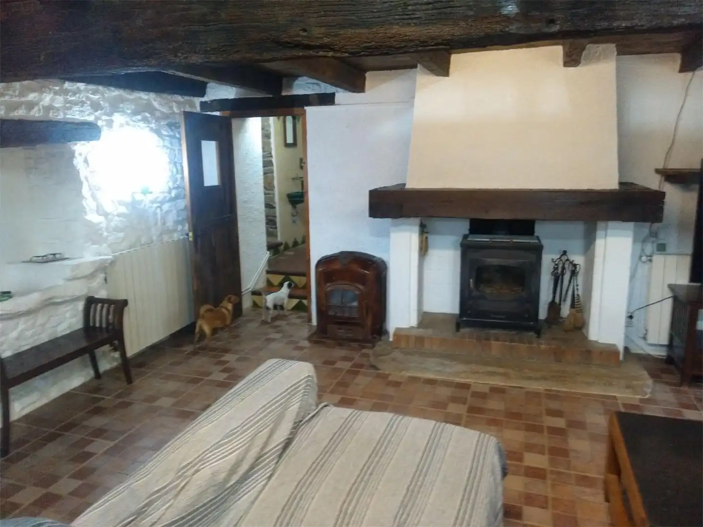 Living room of Country homes for sale in Sant Aniol de Finestres  with Terrace and Swimming Pool