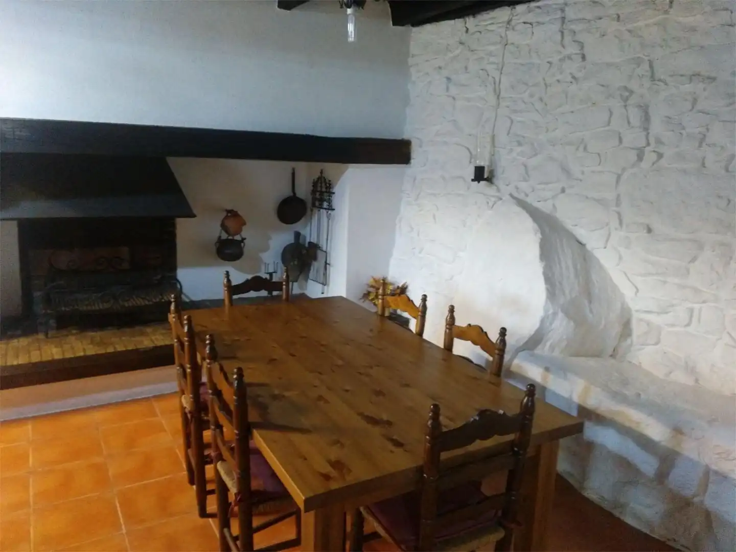 Dining room of Country homes for sale in Sant Aniol de Finestres  with Terrace and Swimming Pool