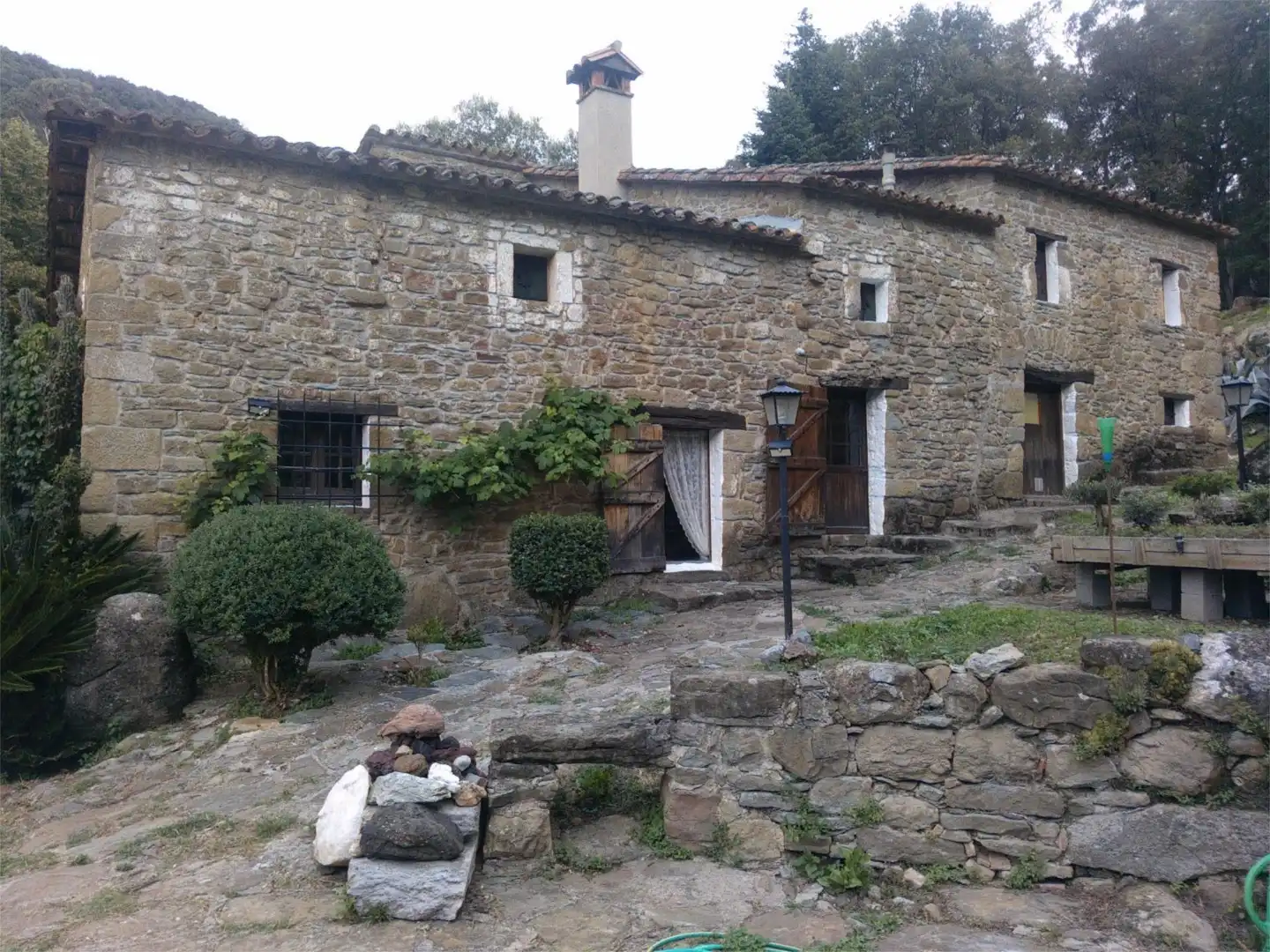 Exterior view of Country homes for sale in Sant Aniol de Finestres  with Terrace and Swimming Pool