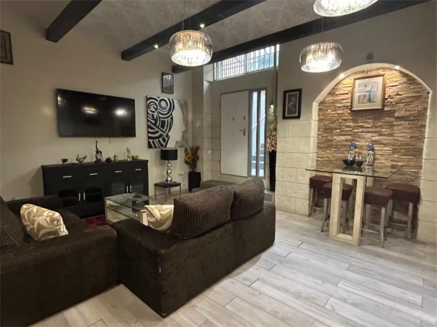 Living room of Flat for rent in Madrid  with Heating, Furnished and Oven