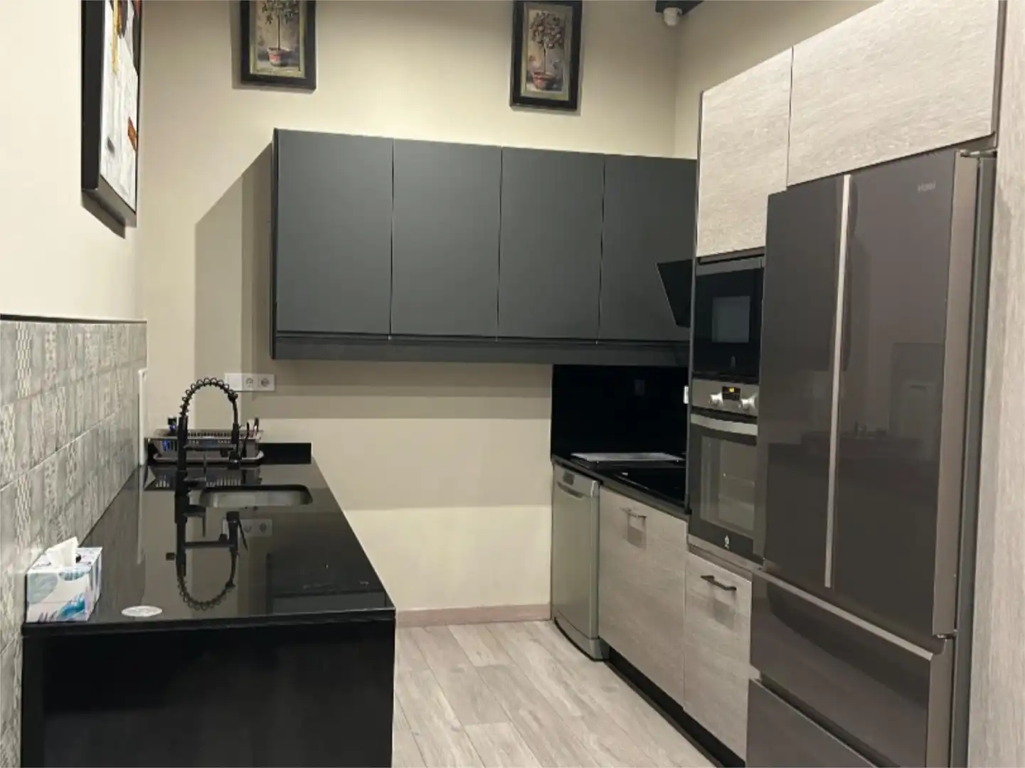 Kitchen of Flat for rent in Madrid  with Heating, Furnished and Oven