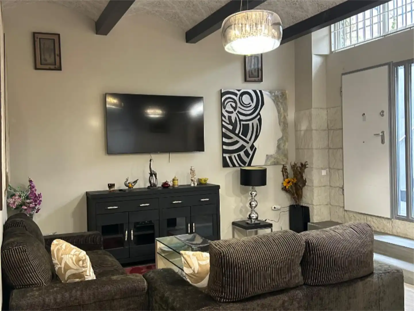 Living room of Flat for rent in Madrid  with Heating, Furnished and Oven