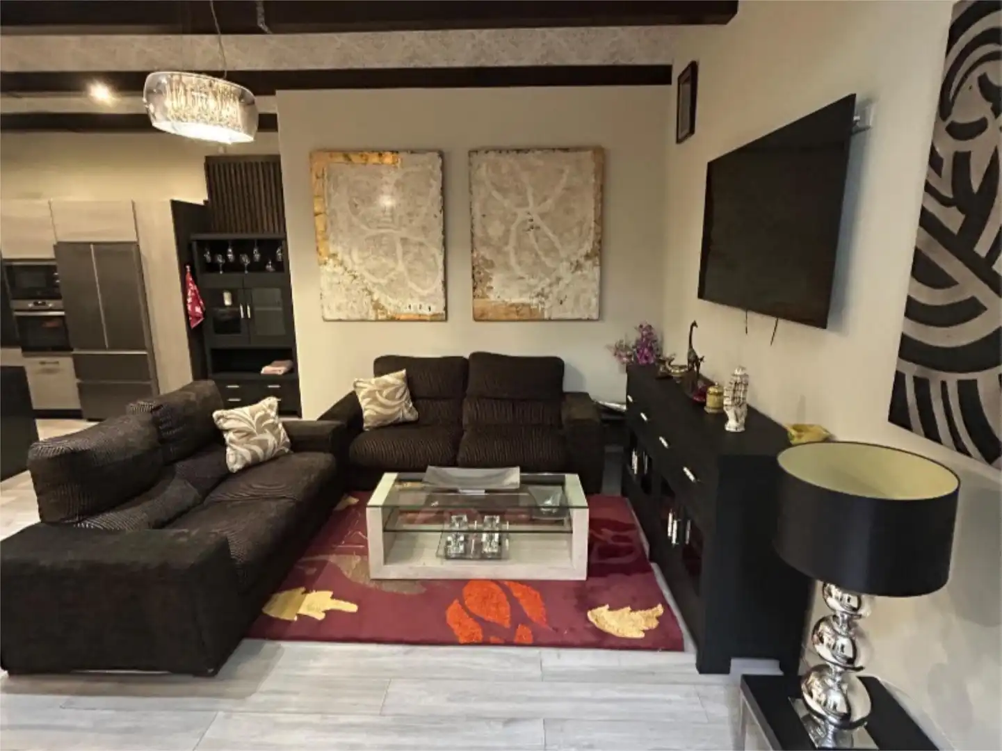 Living room of Flat for rent in Madrid  with Heating, Furnished and Oven
