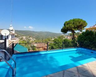 Swimming pool of House or chalet for sale in Argentona  with Air Conditioner, Terrace and Swimming Pool