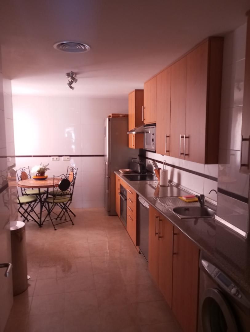 Kitchen of Flat to rent in Estepona  with Air Conditioner, Heating and Private garden