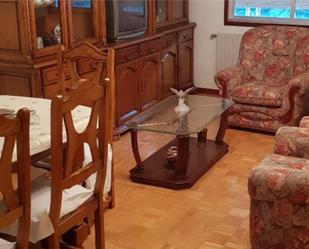 Living room of Flat for sale in As Nogais   with Heating, Parquet flooring and Furnished