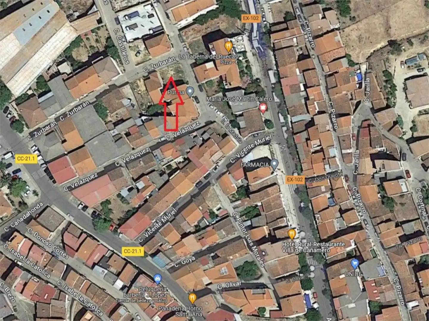 Grundstücke zum Verkauf in Calle Zurbarán, 10, Cañamero Außenansicht von Grundstücke zum Verkauf in Cañamero