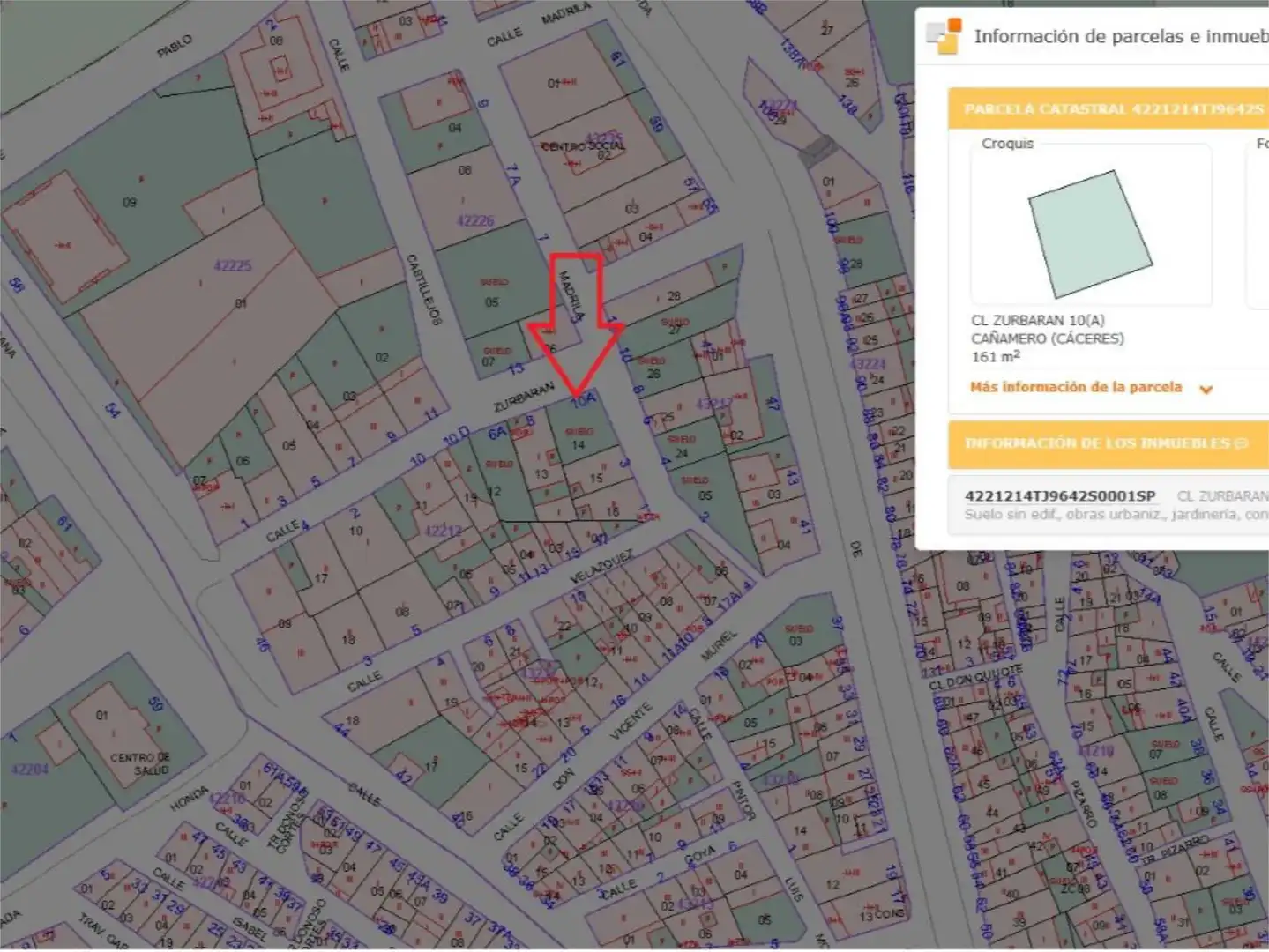 Grundstücke zum Verkauf in Calle Zurbarán, 10, Cañamero Grundstücke zum Verkauf in Cañamero