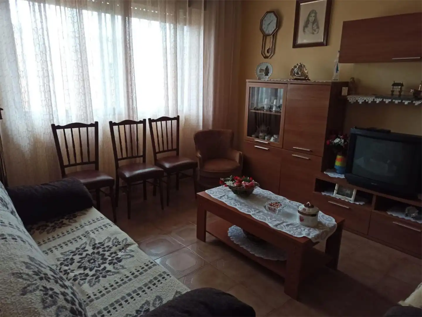 Piso en venta en Praza de Barcela, 3, Arbo Sala de estar de Piso en venta en Arbo con Jardín privado y Amueblado