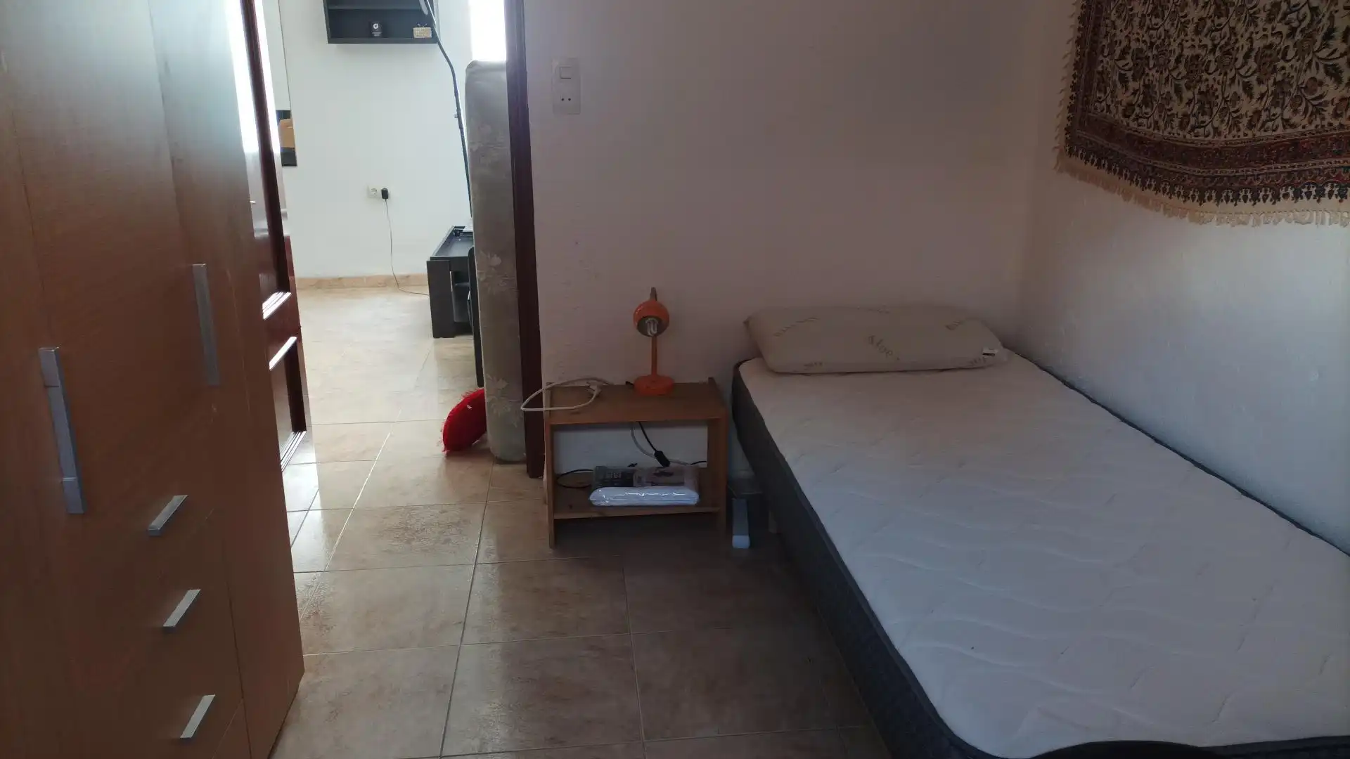 Bedroom of Flat for share in Málaga  with Air Conditioner, Heating and Furnished