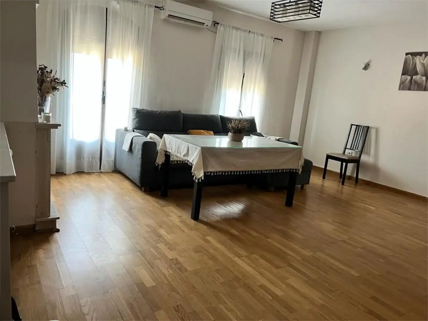 Living room of Flat for sale in Fuenteheridos  with Heating, Parquet flooring and Terrace