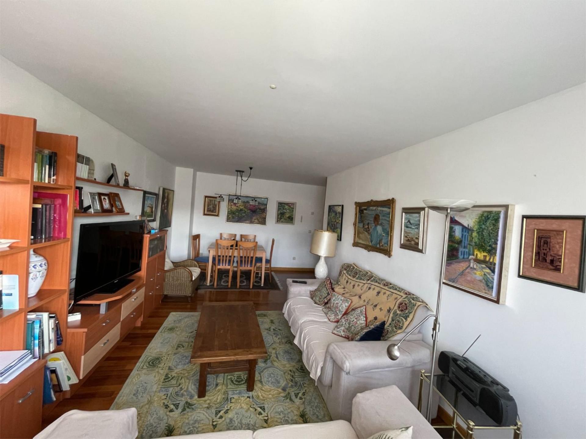 Living room of Flat to rent in Santander  with Heating, Parquet flooring and Swimming Pool