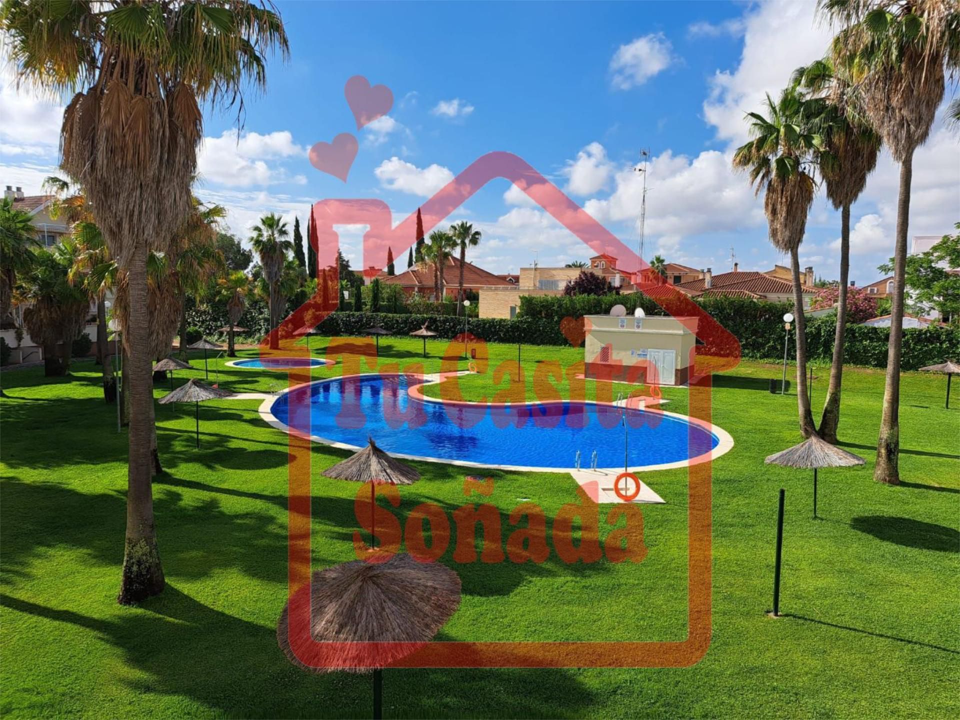 Jardí de Pis en venda en Badajoz Capital amb Aire condicionat, Terrassa i Piscina