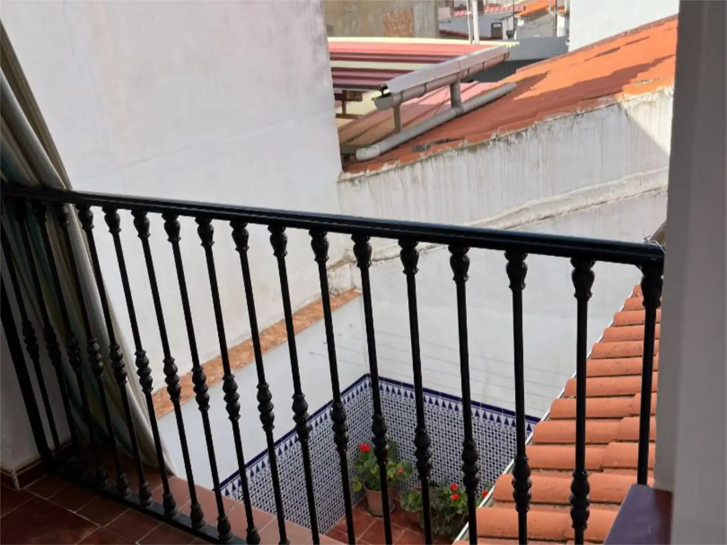 Terrasse von Einfamilien-Reihenhaus zum Verkauf in Zalamea de la Serena mit Terrasse, Abstellraum und Balkon