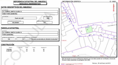 Foto 2 de Planta baja en venta en Calle Corral Santa Clara, 10, Toro, Zamora
