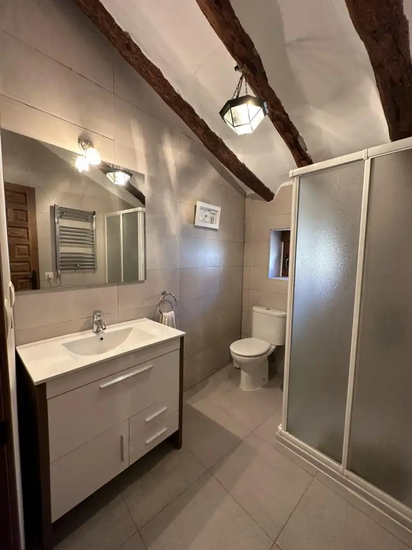 Bathroom of Detached homes for sale in Pozuelo (Albacete)  with Furnished, Washing machine and Microwave