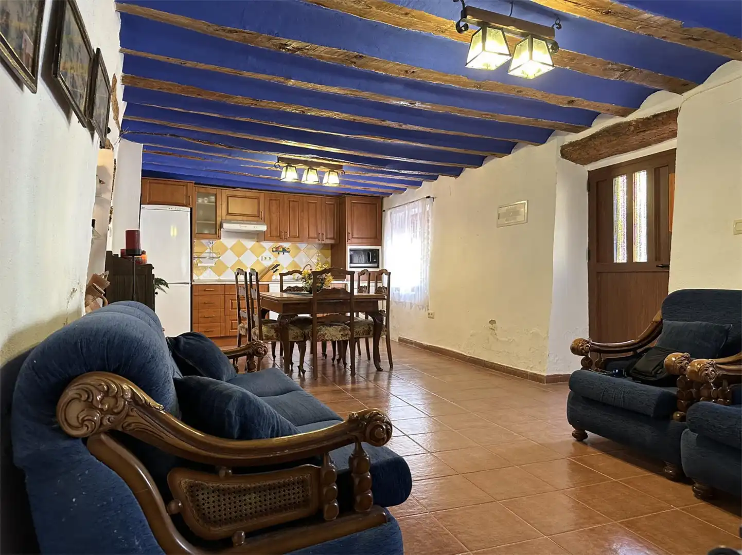 Living room of Detached homes for sale in Pozuelo (Albacete)  with Furnished, Washing machine and Microwave