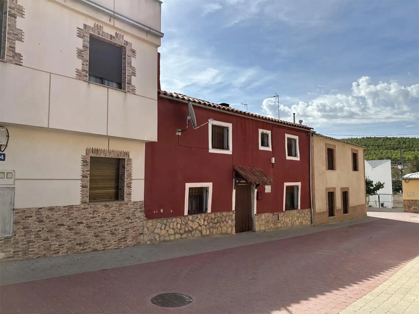 Exterior view of Detached homes for sale in Pozuelo (Albacete)  with Furnished, Washing machine and Microwave