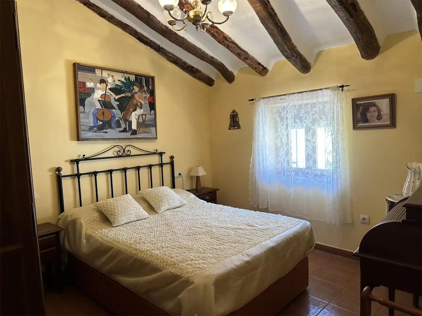 Bedroom of Detached homes for sale in Pozuelo (Albacete)  with Furnished, Washing machine and Microwave