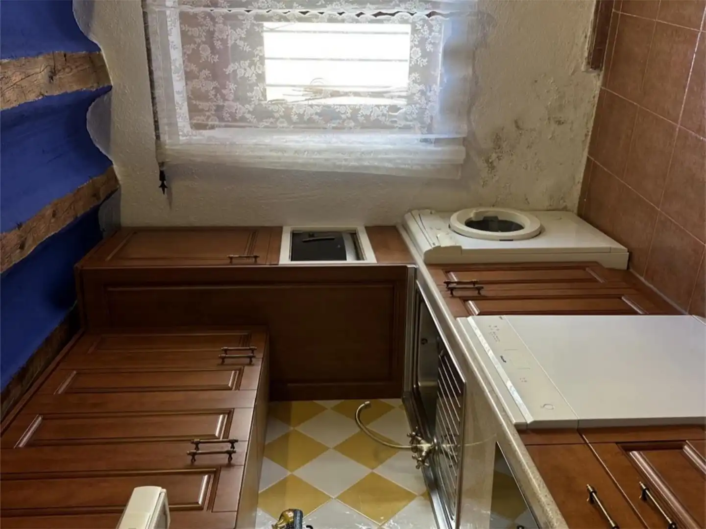 Kitchen of Detached homes for sale in Pozuelo (Albacete)  with Furnished, Washing machine and Microwave