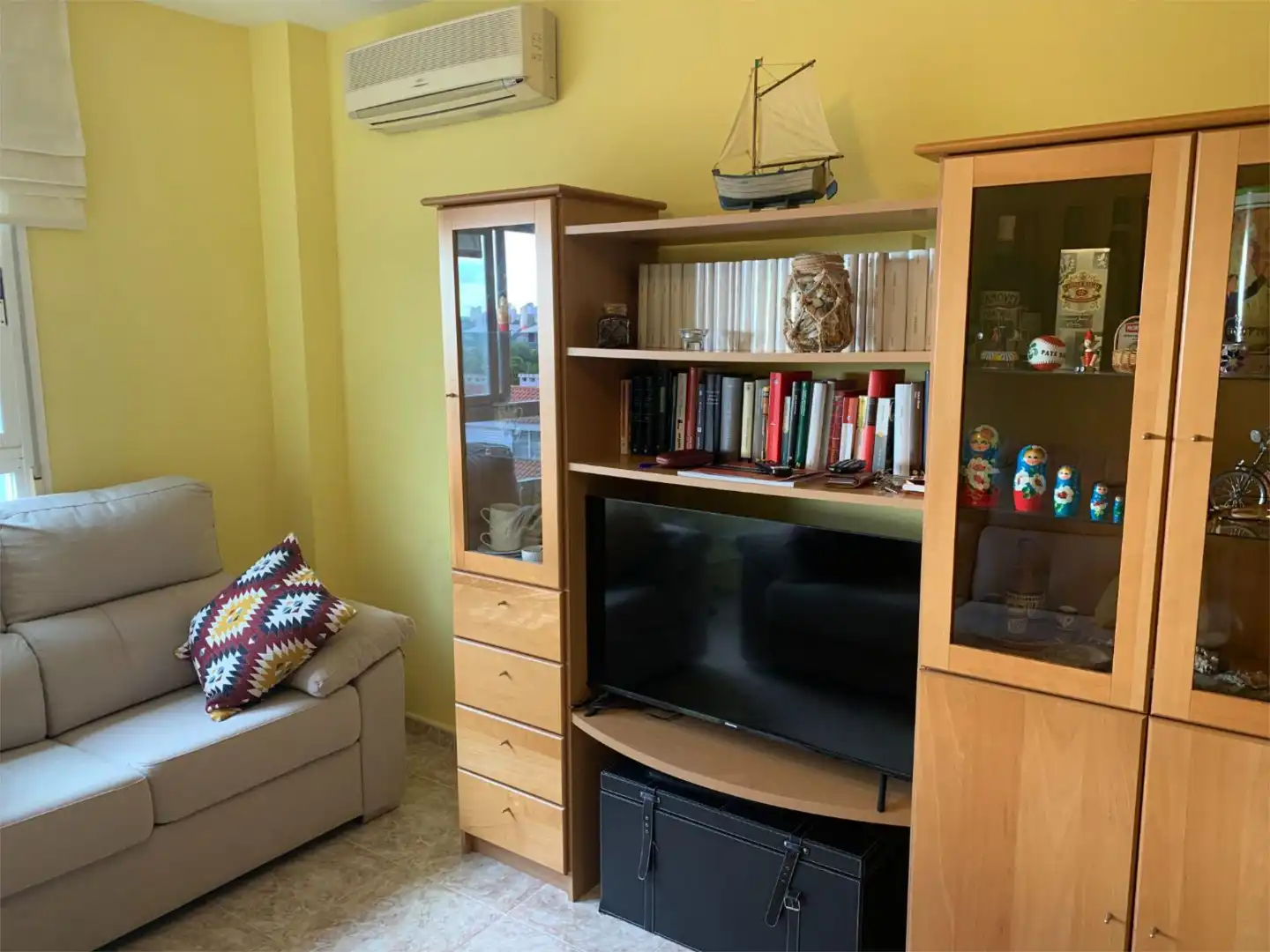 Apartamento en venta en Plaça de Lluís Companys, 21, El Maset Sala de estar de Apartamento en venta en Sant Carles de la Ràpita con Aire acondicionado, Calefacción y Terraza