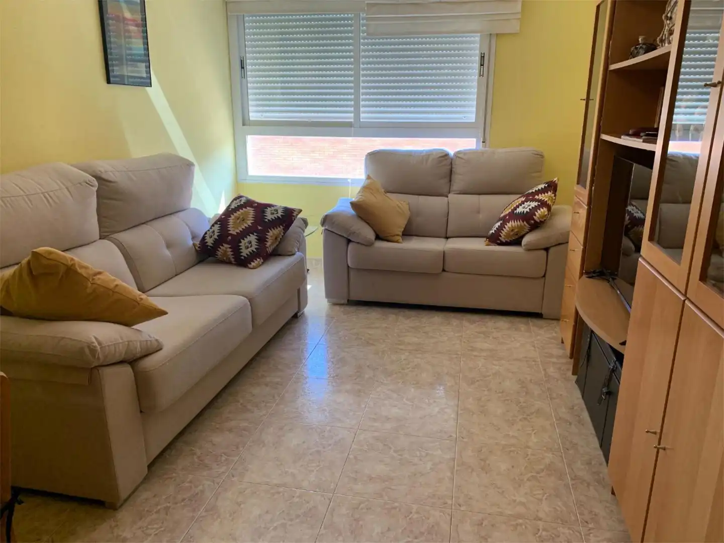 Apartamento en venta en Plaça de Lluís Companys, 21, El Maset Sala de estar de Apartamento en venta en Sant Carles de la Ràpita con Aire acondicionado, Calefacción y Terraza