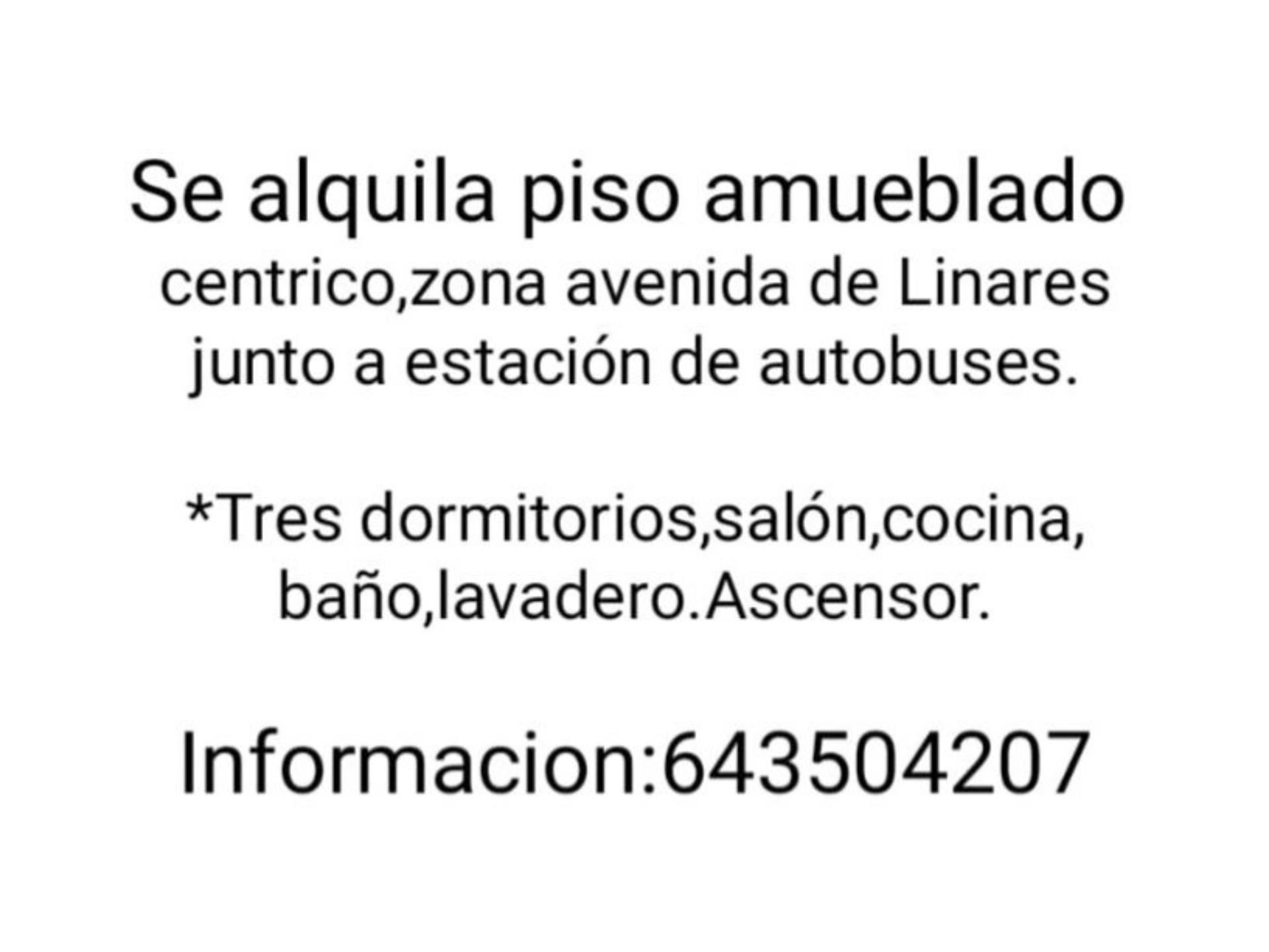 Aparcament de Pis de lloguer en Úbeda amb Aire condicionat i Moblat
