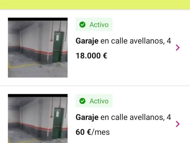 Garaje en Venta en Calle Avellanos, 4 en Salesas - Foncalada - Campoamor