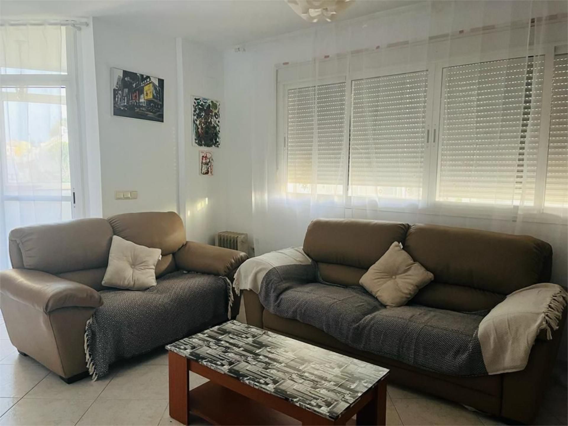 Living room of Flat to share in  Melilla Capital  with Balcony