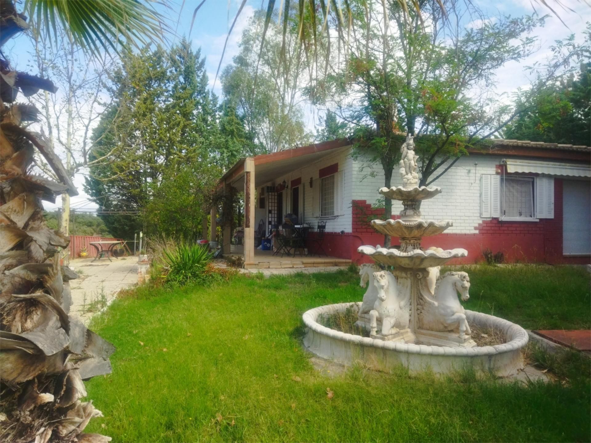 Vista exterior de Casa o xalet en venda en Nombela amb Aire condicionat, Jardí privat i Terrassa