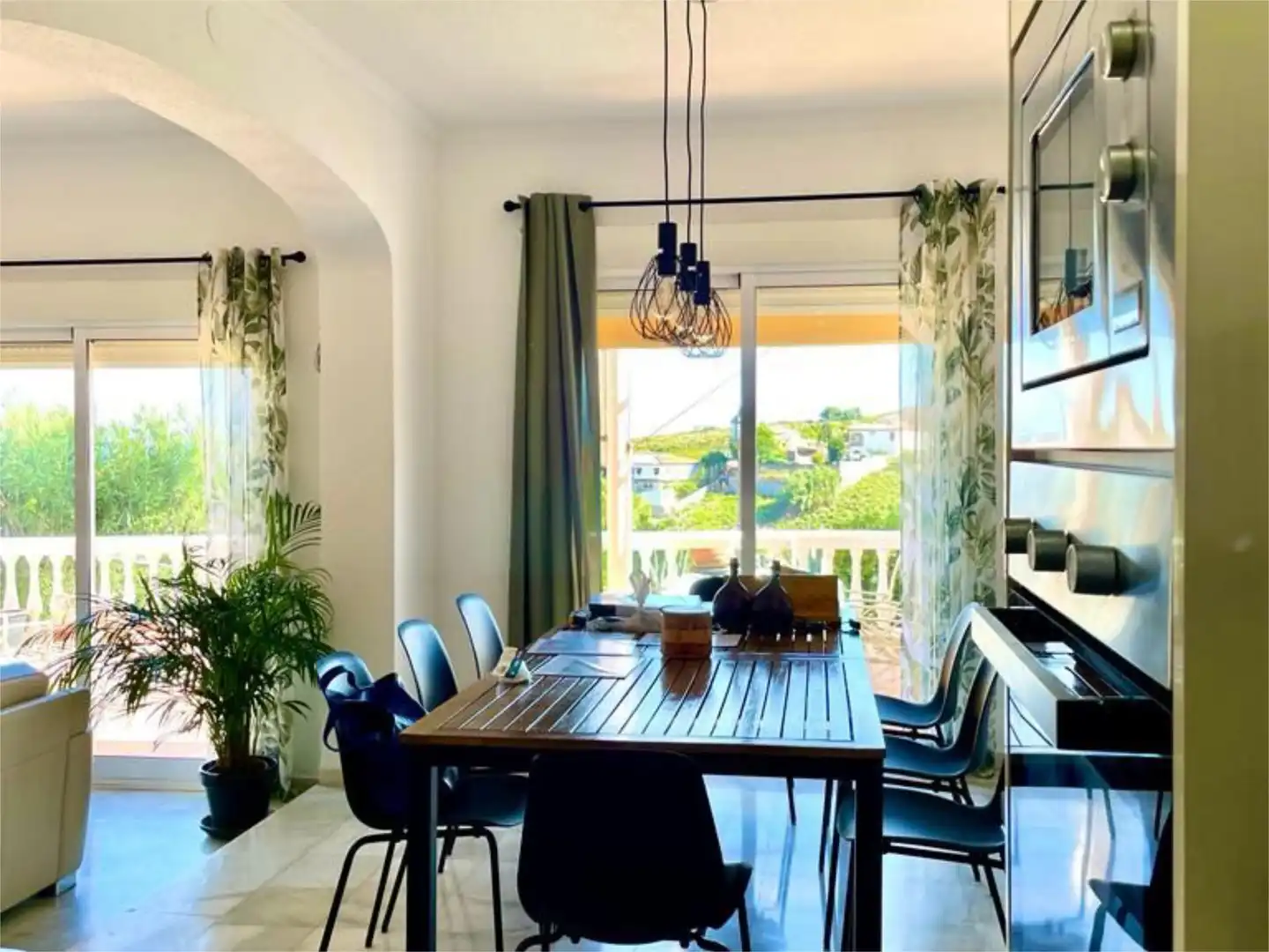 Wohnung zum Verkauf in Calle Doctor Álvarez Leiva, 21, Manilva Pueblo Esszimmer von Wohnung zum Verkauf in Manilva mit Klimaanlage, Terrasse und Schwimmbad