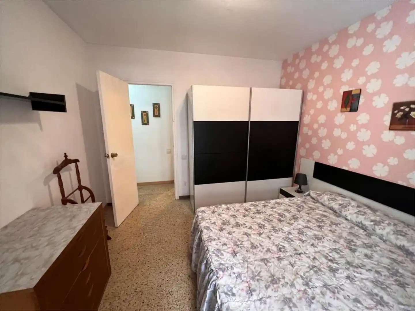 Schlafzimmer von Wohnung zur untervermieten in Rubí mit Heizung, Parkett und Terrasse
