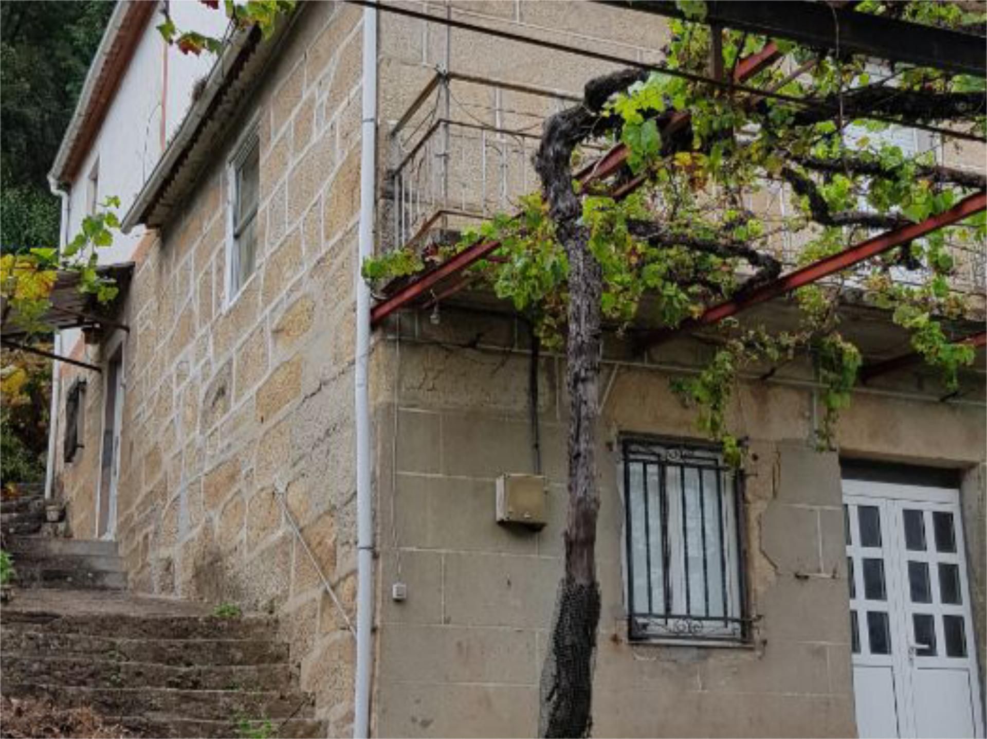 Exterior view of Single-family semi-detached for sale in Crecente  with Terrace and Balcony