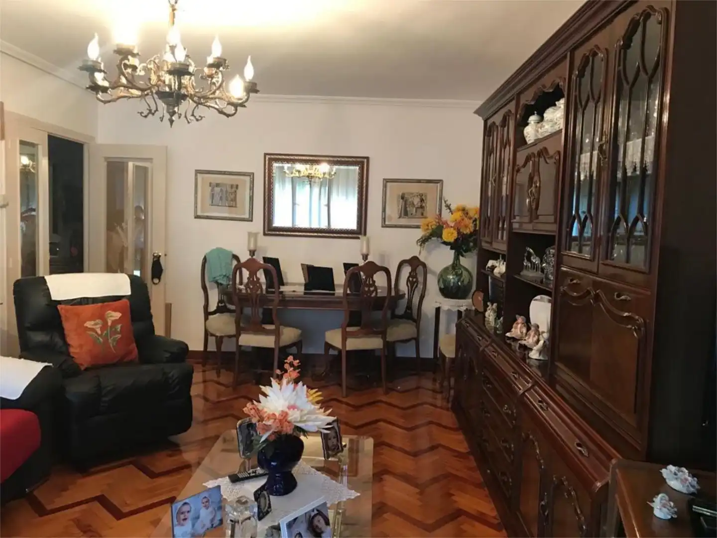 Wohnzimmer von Wohnung zum Verkauf in Aguilar de Campoo mit Heizung, Parkett und Terrasse