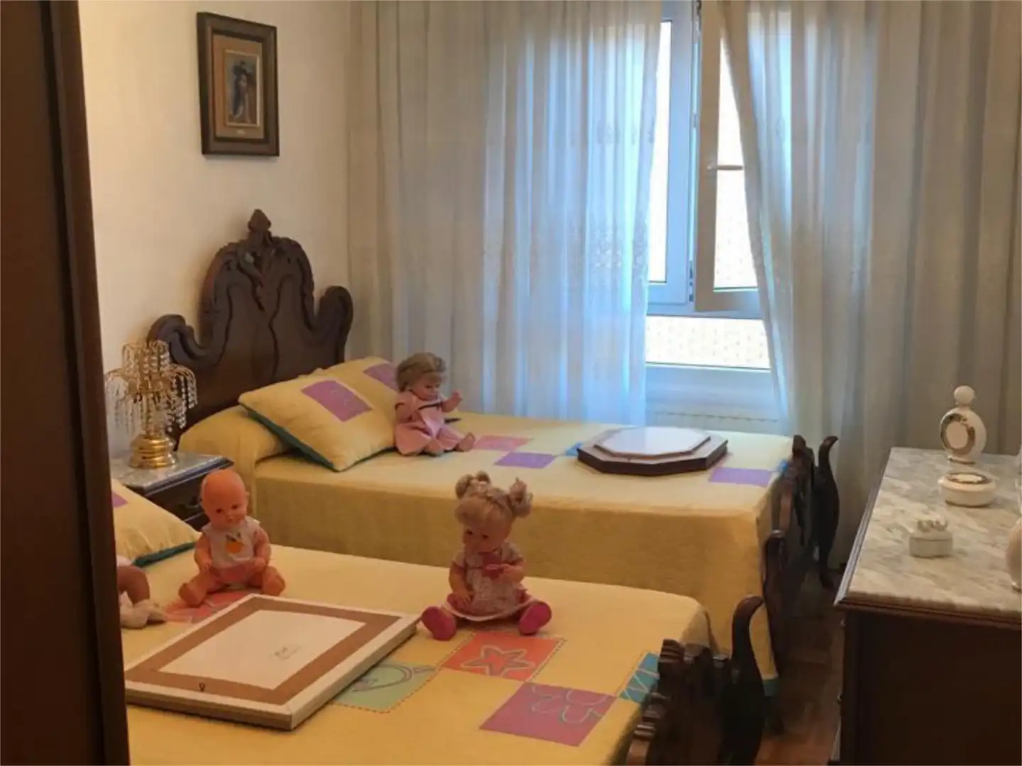 Schlafzimmer von Wohnung zum Verkauf in Aguilar de Campoo mit Heizung, Parkett und Terrasse