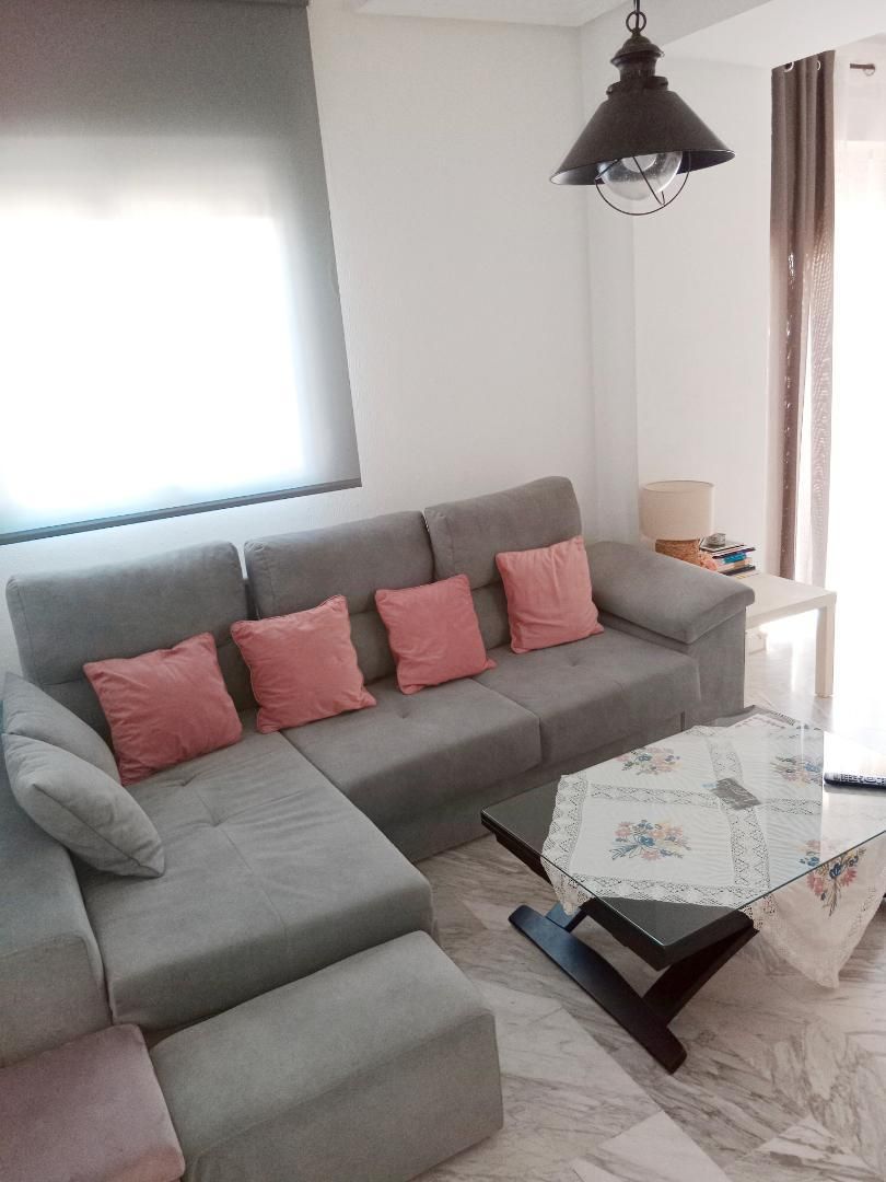 Sala d'estar de Casa adosada en venda en Talavera la Real amb Aire condicionat, Calefacció i Terrassa