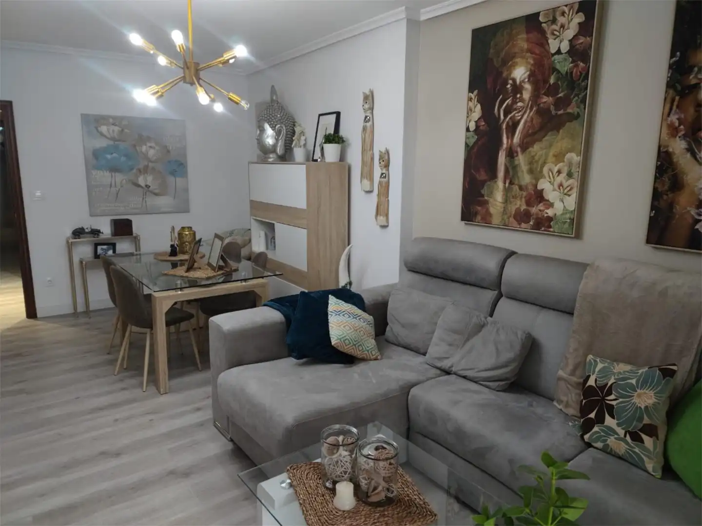 Living room of Flat for sale in Ourense Capital   with Heating, Terrace and Storage room