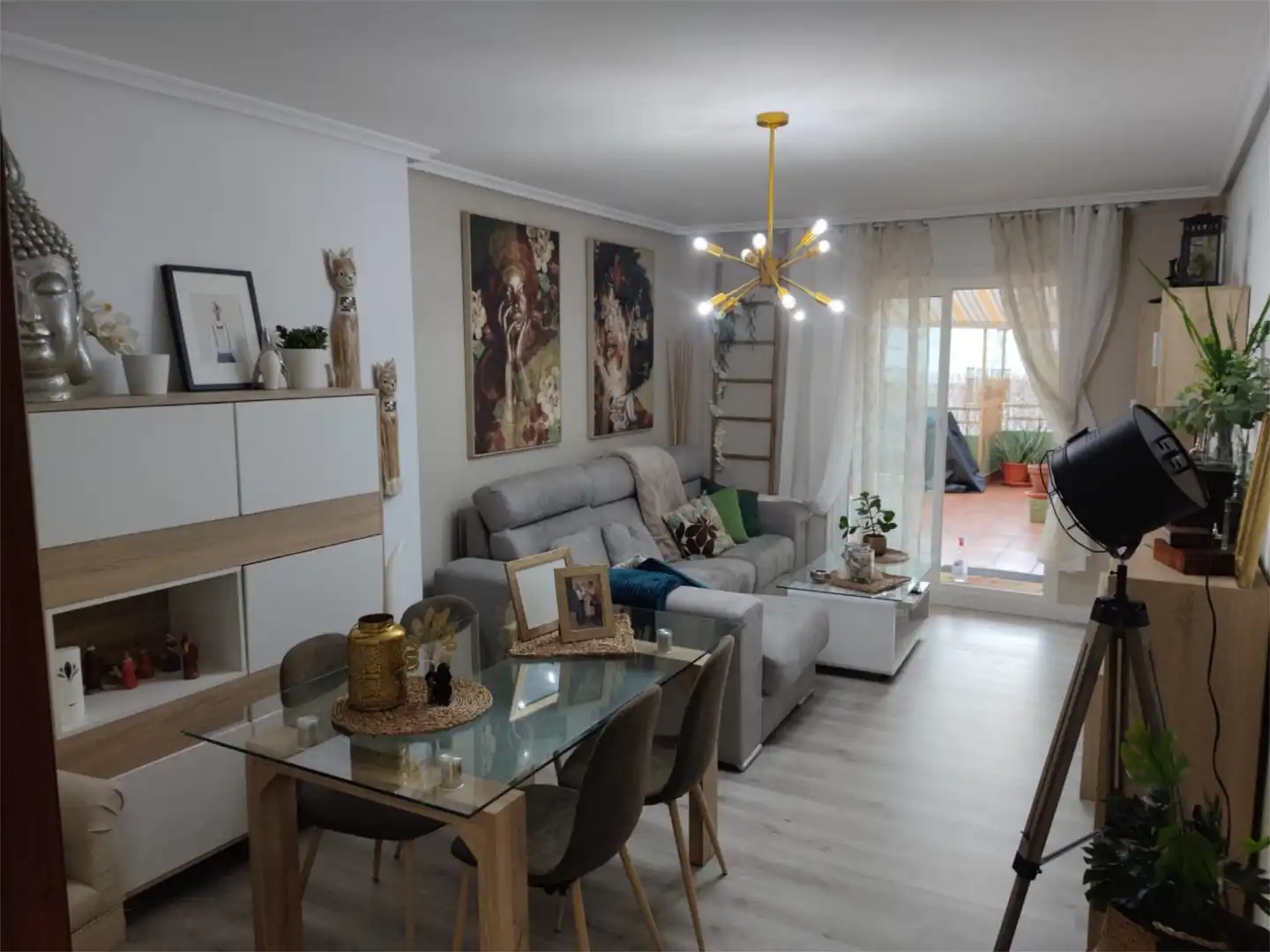 Living room of Flat for sale in Ourense Capital   with Heating, Terrace and Storage room