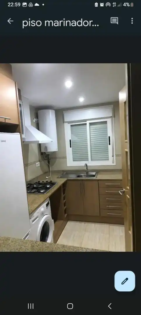 Piso de alquiler en Avenida Central, 22, Costa Marfil Cocina de Piso de alquiler en Oropesa del Mar / Orpesa con Aire acondicionado, Jardín privado y Terraza