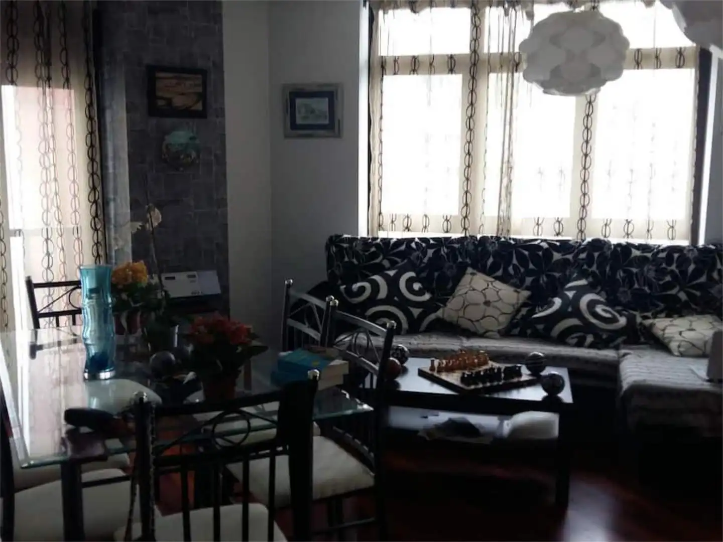 Living room of Flat for share in Valdés - Luarca  with Heating, Parquet flooring and Furnished