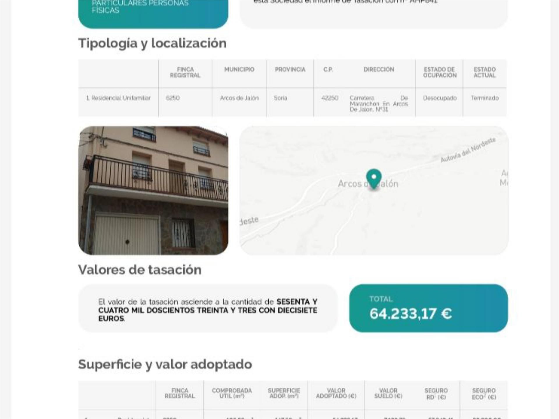 Vista exterior de Apartament en venda en Arcos de Jalón amb Calefacció, Moblat i Balcó