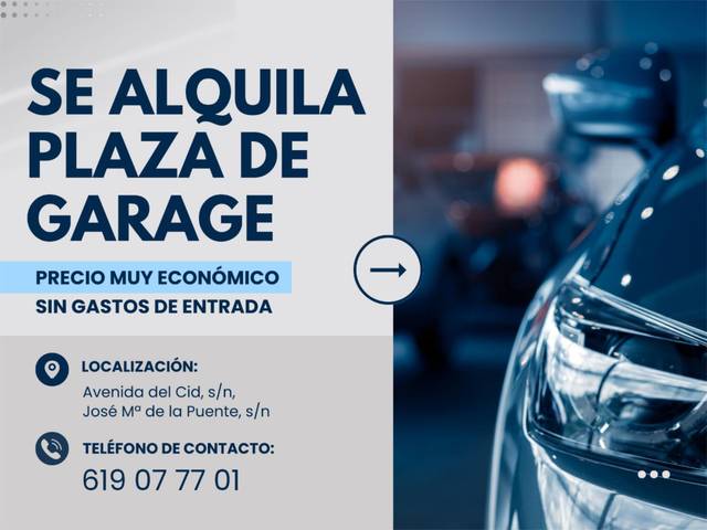 Garaje en Alquiler en Calle José María de la Puente, 2 en Los Vadillos - R. Sanitaria - Pozanos