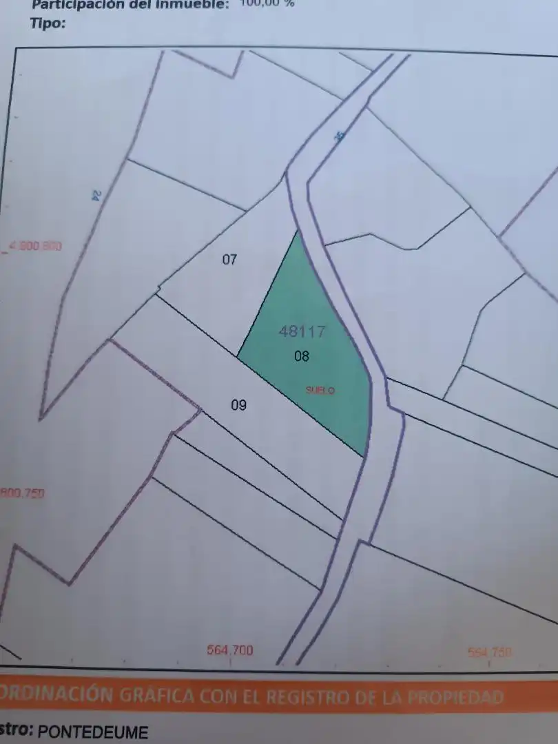 Land for sale in Lugar Bañobre, 34, Miño Land for sale in Miño