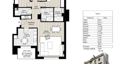 Foto 3 de Piso en venta en Praza Aviador Parga Cerezo, 3, San Roque - As Fontiñas, Lugo